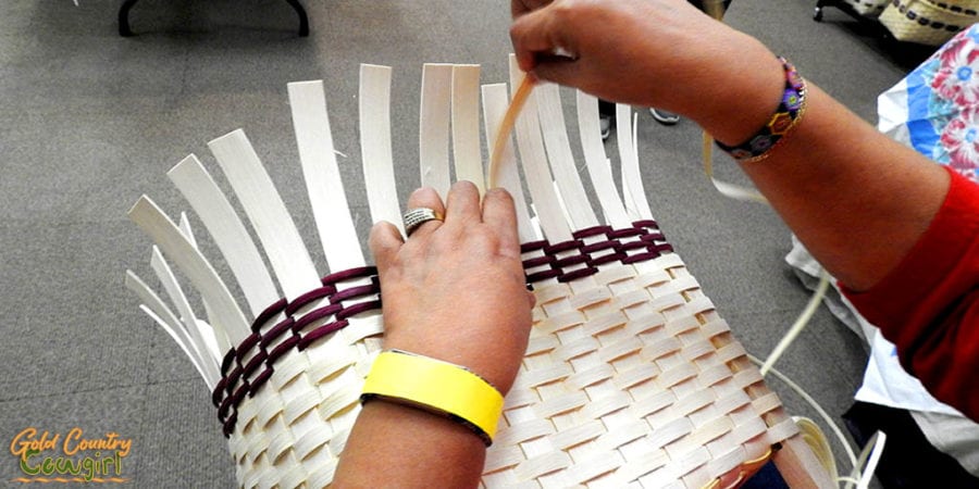 basket weaving demonstration