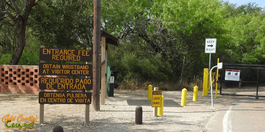 signs and entrance gate to Bentsen-Rio Grande Valley State Park