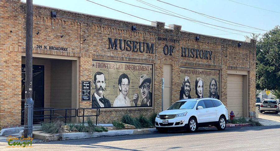 Exterior of the Brown County Museum of History in Brownwood, Texas