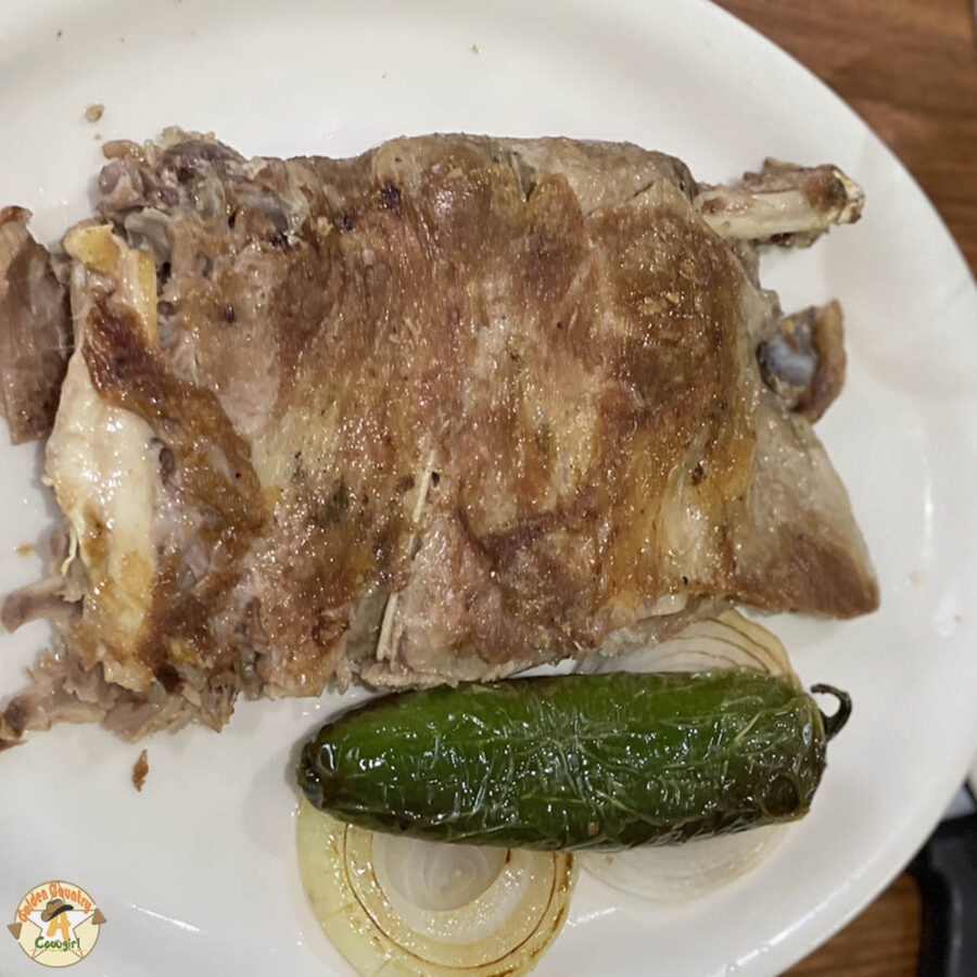 cabrito (goat) at Arturo's, one of the best places to eat in Nuevo Progreso