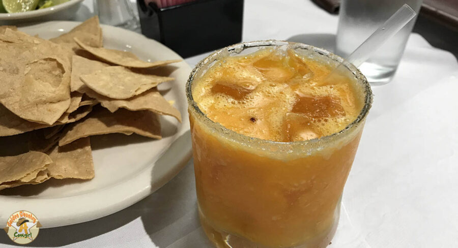 mango margarita at Arturo's, one of the best places to eat in Nuevo Progreso