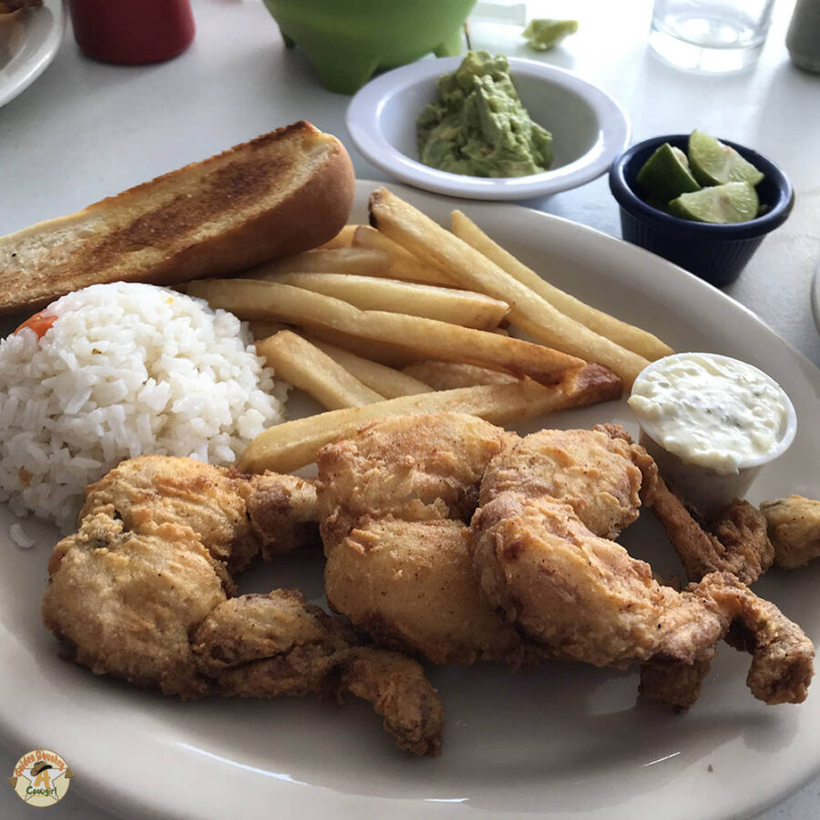 frog legs at Chuy's Red Snapper, one of the best places to eat in Nuevo Progreso