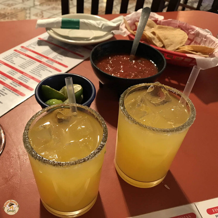 two for one margaritas at Chuy's Red Snapper, one of the best places to eat in Nuevo Progreso