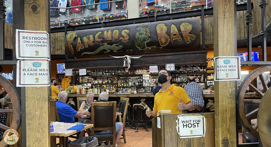 entrance to Pancho's Bar, one of the best places to eat in Nuevo Progreso