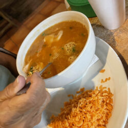 Pancho’s Bar sea food soup
