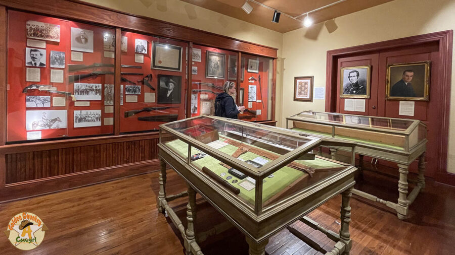 Texas Ranger Museum exhibit at the Buckhorn Saloon