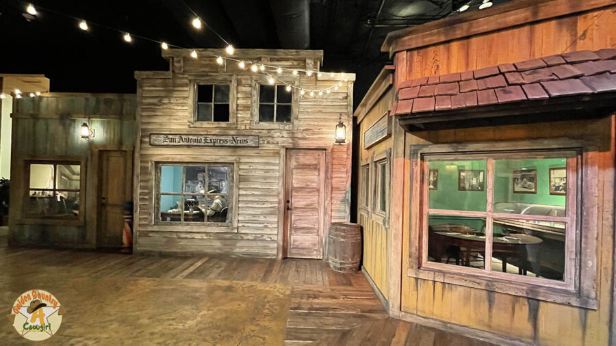 part of the San Antonio recreation in Ranger Town in the Texas Ranger Museum
