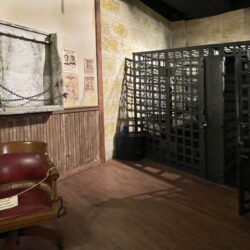 Buckhorn Saloon Texas Ranger Museum replica of a jail cell
