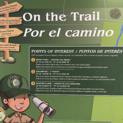 Resaca de la Palma visitor center display on the trail