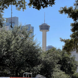 Tower of the Americas from the Alamo