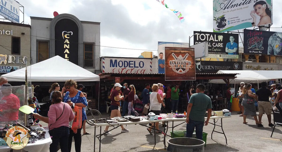 Nuevo Progreso street scene on Tourist Day