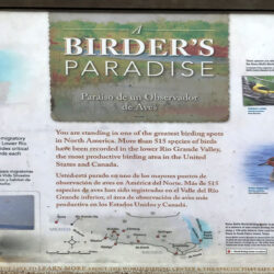 World Birding Center Roma Bluffs birders paradise sign