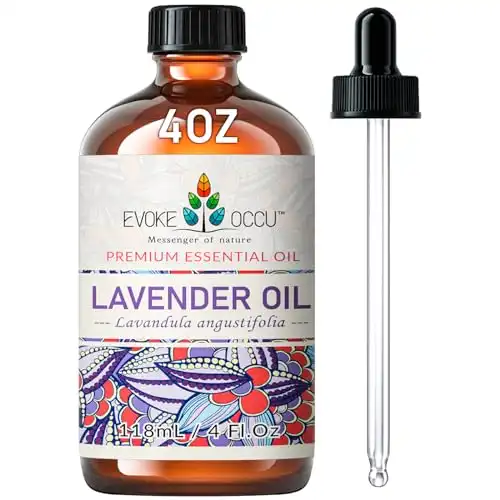 Lavender Essential Oil for Sleeping Aid in The Bedroom, Relaxation in The Office & DIY Wool Dryer Balls - 4 Fl Oz