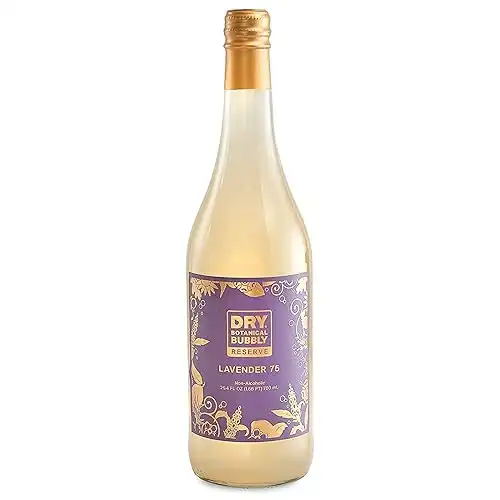 DRY Botanical Bubbly Reserve Lavender 75 - Non Alcoholic Wine Fuses Lavender and Lemon
